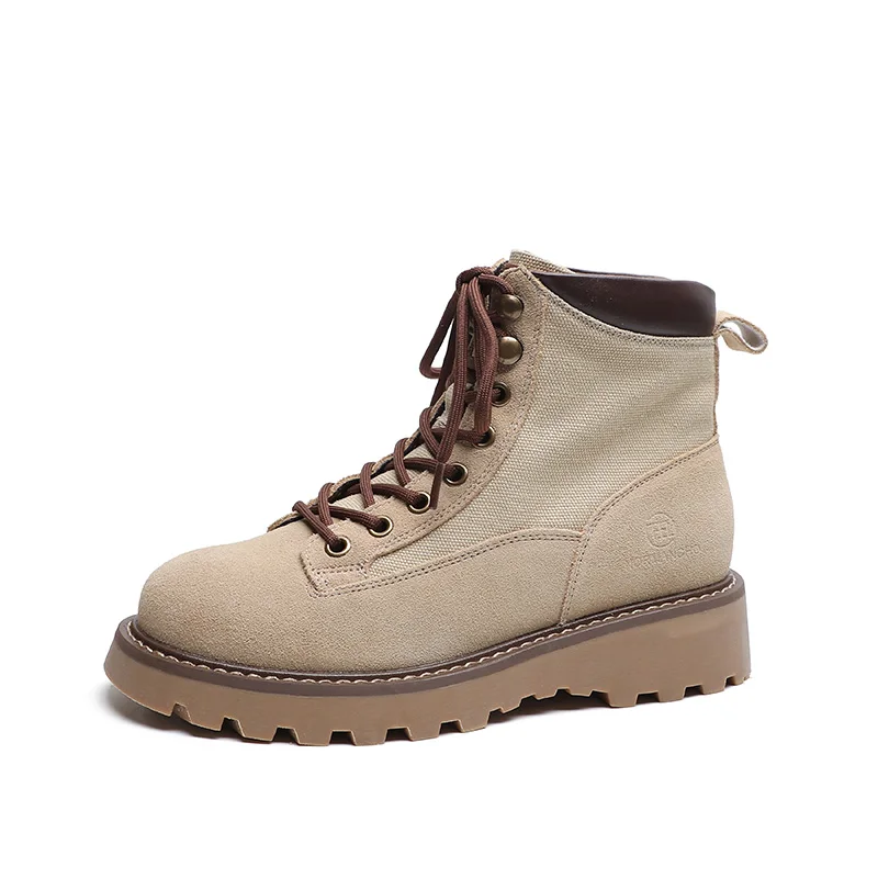 

2022 Autumn And Winter New Leather Fashion Casual British Style Retro Boots Thick-soled All-match Motorcycle Boots