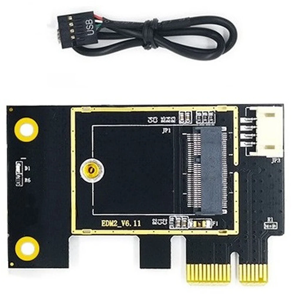 NGFF M.2 to PCIE Wireless Network Card Adapter Supports 7260 8265 1650 1675X AX200 AX210