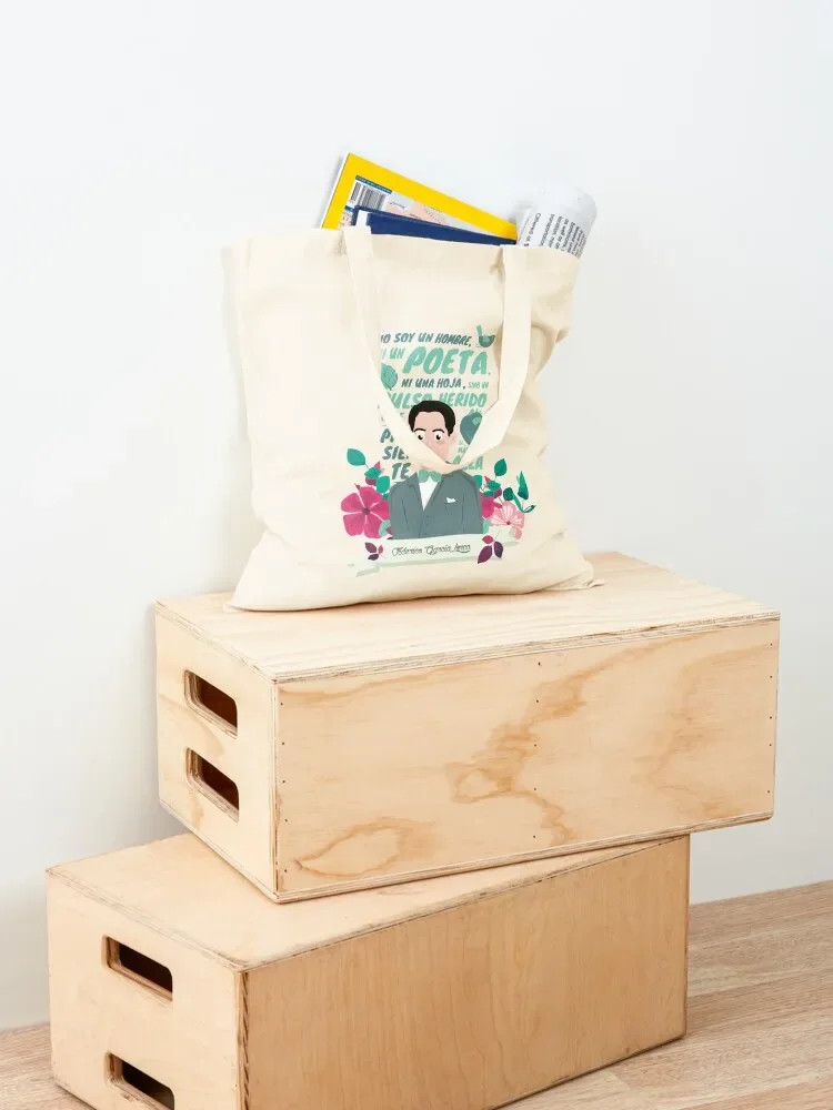 Federico Garcia Lorca Poet Illustration Tote Bag многоразовые продуктовые сумки Женская сумка-шоппер Сумки для конфет Большая сумка (art.: 3920cbf01838f) - 3920cbf01838f
