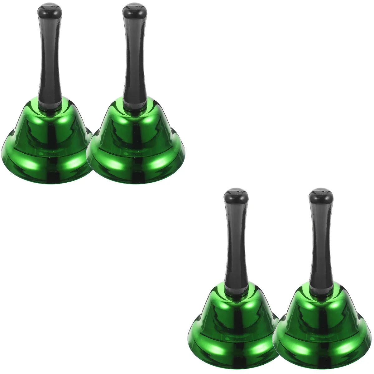 

4 Pcs Xmas Hand Bell Restaurant Call Service Bell Jingle Bell Ornament for Party Wedding