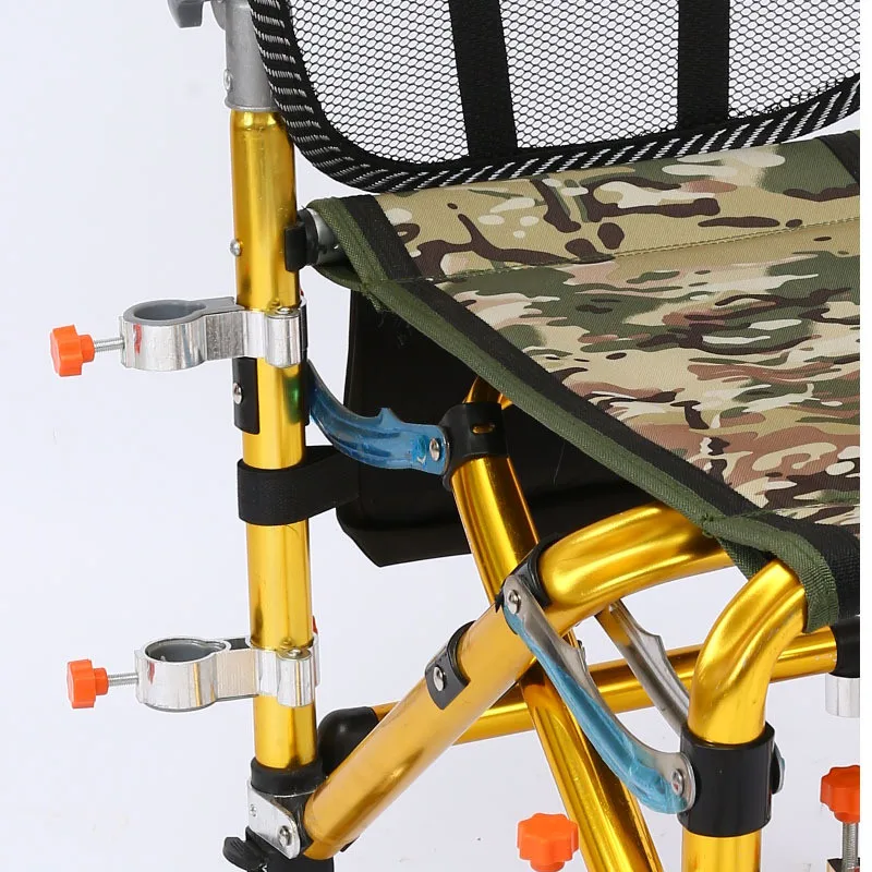 

1pc Fishing Chair Adjustable Mount Accessories Umbrella Stand Holder Fixed Clip Bracket Aluminum Alloy 2 Colors