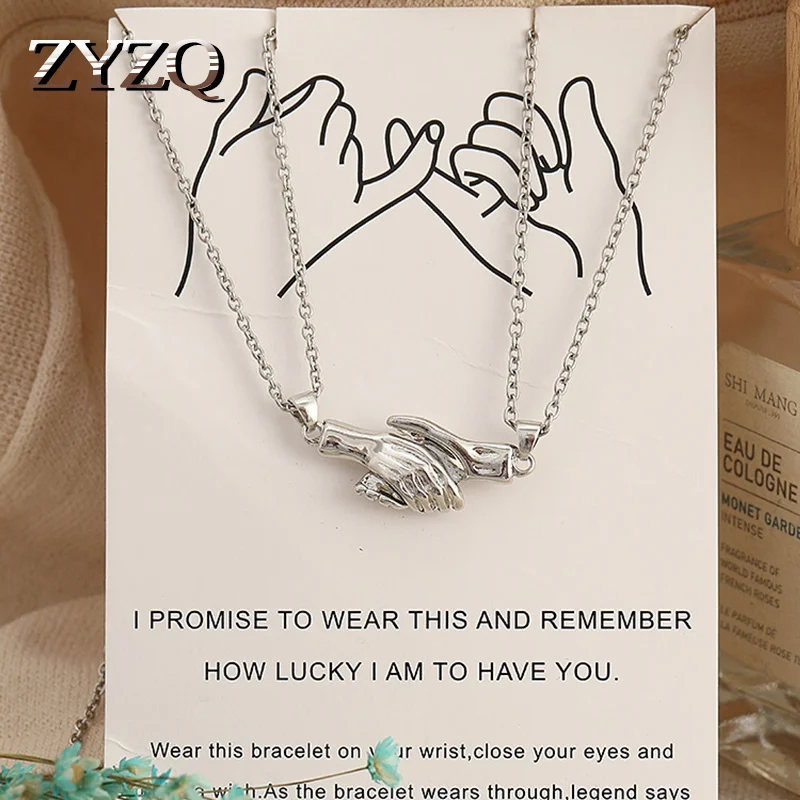 Новинка креативное двойное ожерелье ZYZQ с магнитной пряжкой для пар магнитное