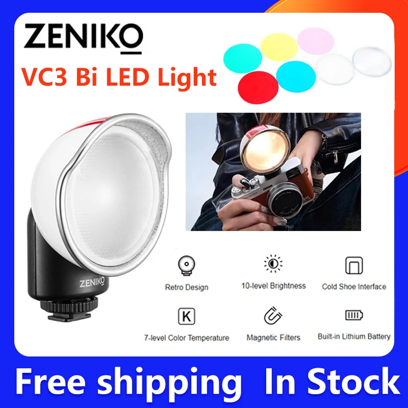 Перезаряжаемая лампа для фотоаппарата Zeniko VC3