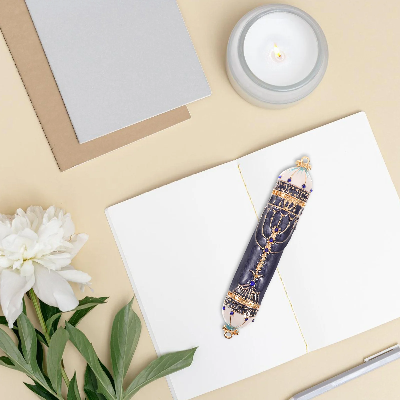 Передняя дверь Дверной столб Прокрутка Винтажный декор Католическая молитва