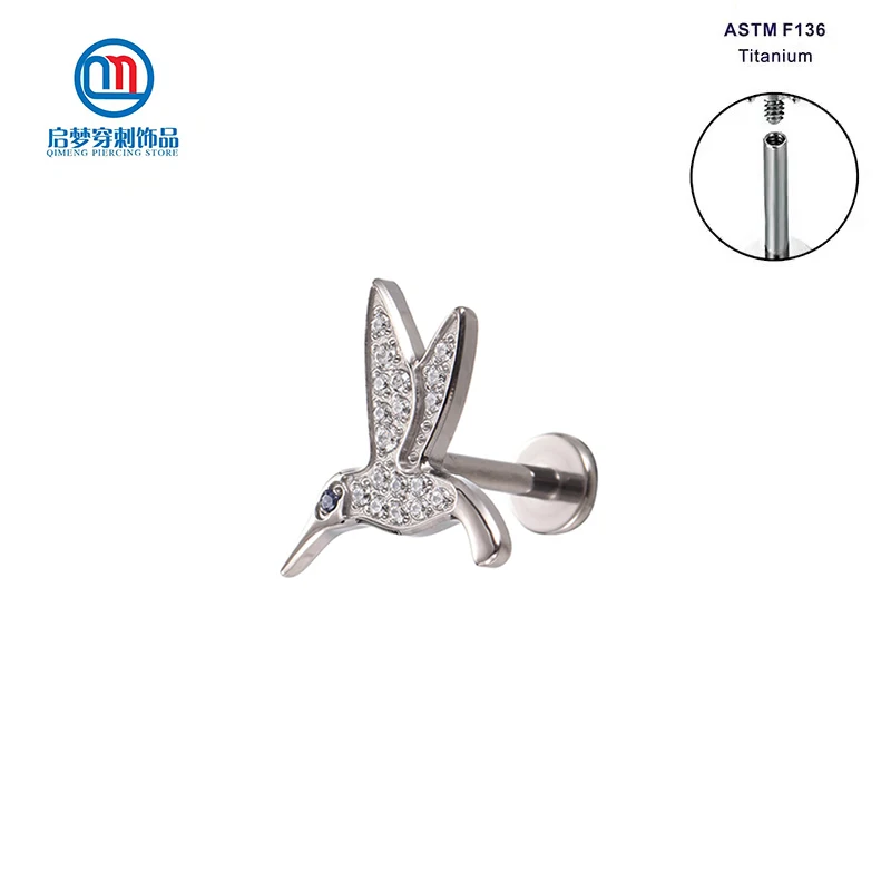 

ASTM F136 титановая внутренняя резьба для пирсинга