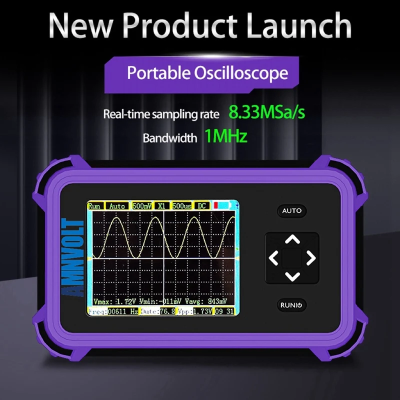 Портативный цифровой осциллограф PDS833 + комплект зондов 2 8-дюймовый экран