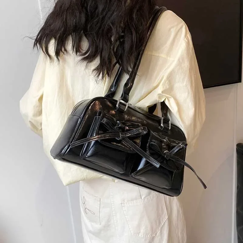 Милые дизайнерские сумки с бантом для женщин 2024 Y2K корейские модные и кошельки