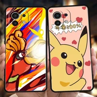 bandai pokemon phone case for xiaomi poco f3 x3 x4 gt nfc m3 m4 mi 12 9t 11 ultra 11x 11i note 10t pro lite 5g silicon tpu cover