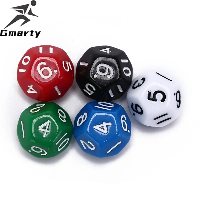 

1Pc Gambling Tool 12 sided dice 12 face dice dnd game D12 dice Bar Party Accessories 25g
