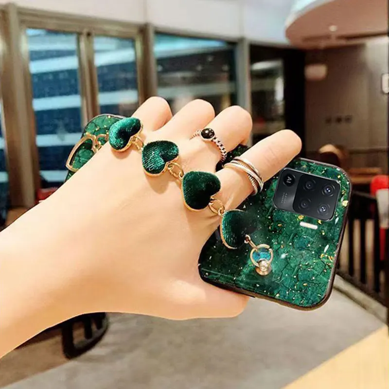 New Luxury Bracelet Cover For OPPO A94 4G case Silicone Cover A94 case with marble pattern case A94 4G A95 5G A74 A54 A96 A16 S