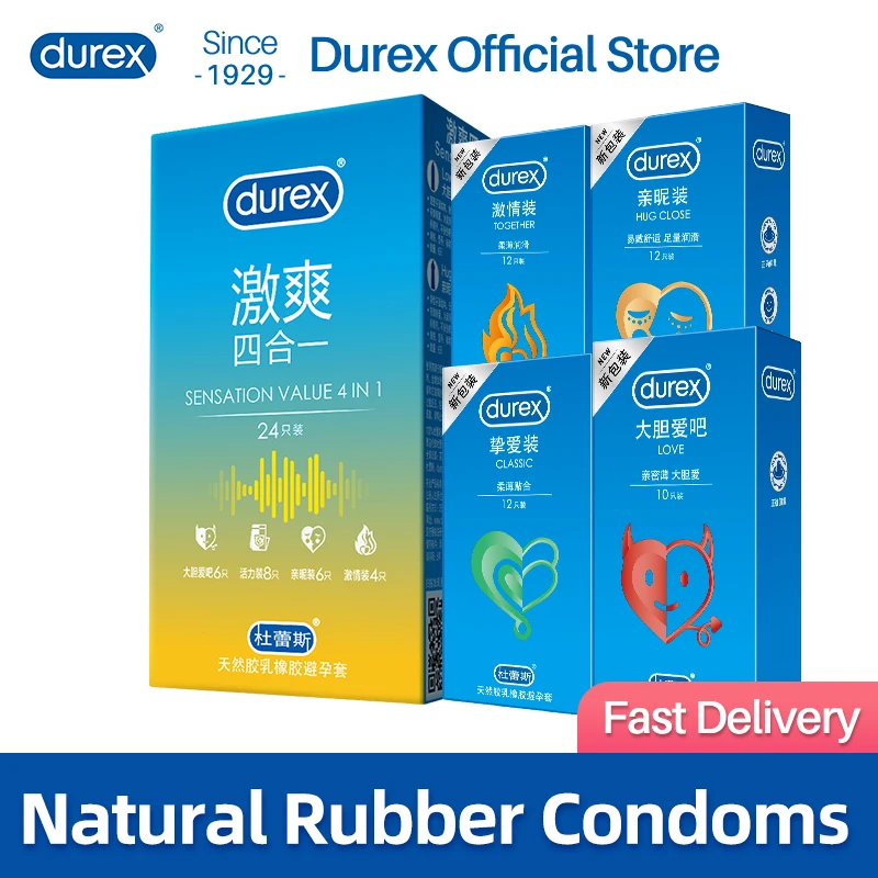 Презервативы Durex из натурального каучука и латекса, 4 типа | AliExpress