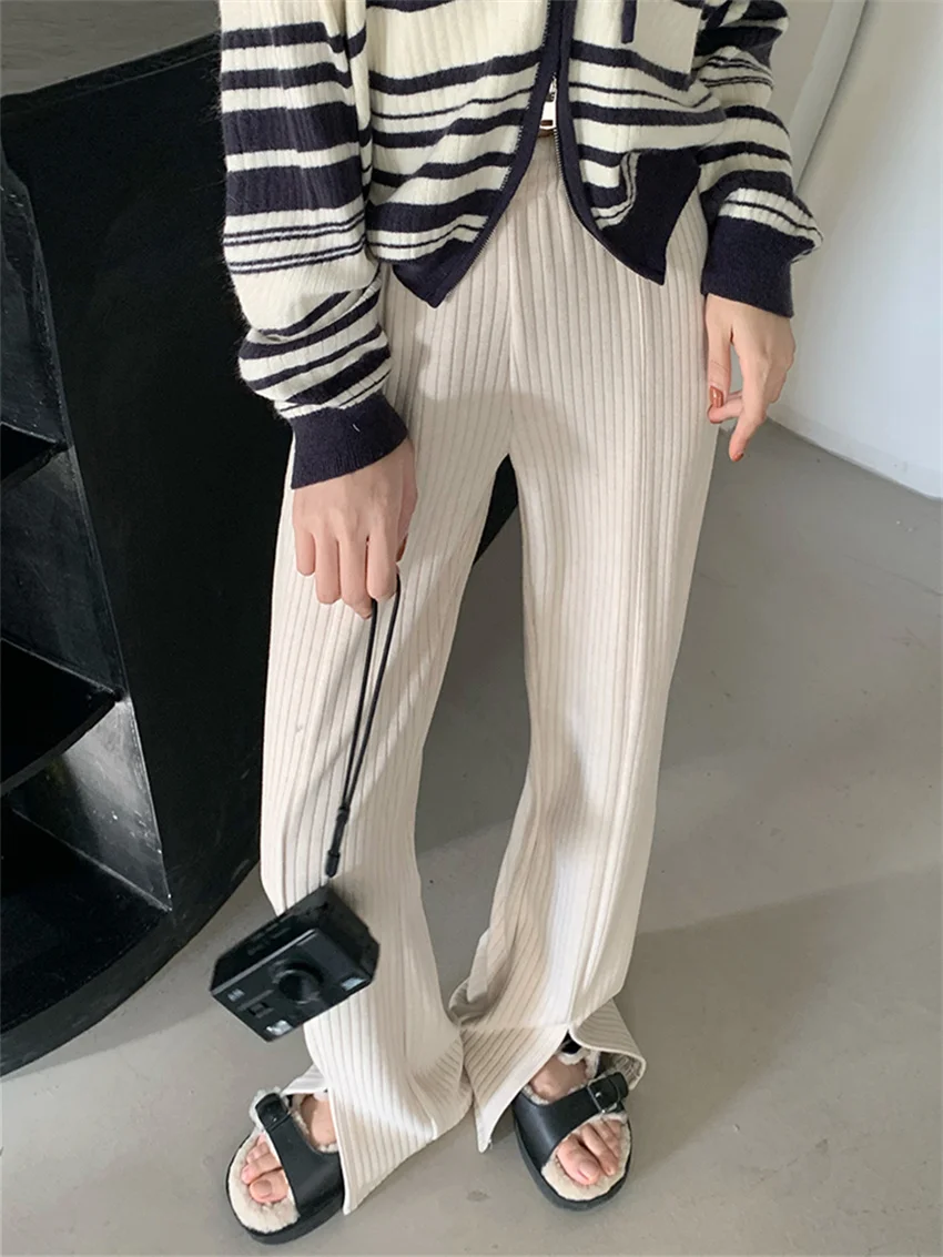 

HziriP OL Work Wear Pants Women Loose Office Lady Slim High Waist Autumn 2022 Streetwear Casual New Full Length Mujer Trousers