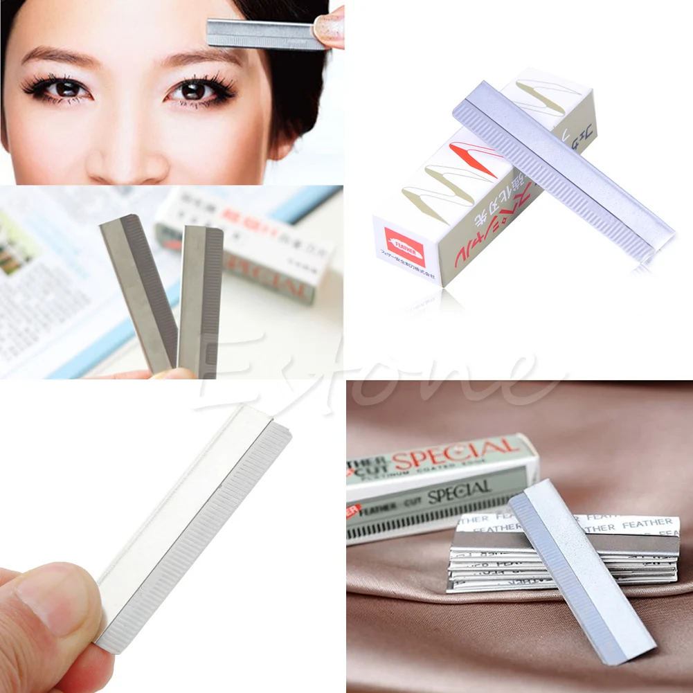 

10 pcs Professional Beauty Eyebrow Makeup Tool Women Eybrow for Razor Blades