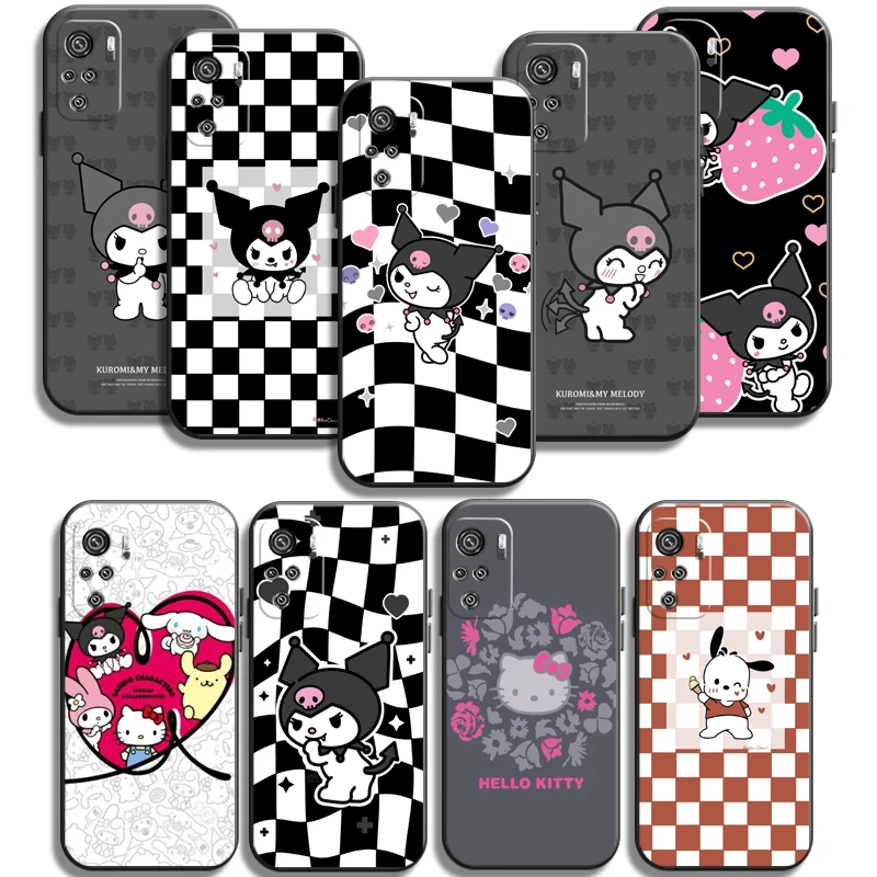 

Hello Kitty Kuromi Phone Cases For Xiaomi Redmi Note 9T 9A 9T 8A 8 2021 7 8 Pro Note 8 9 Back Cover Coque Funda Carcasa