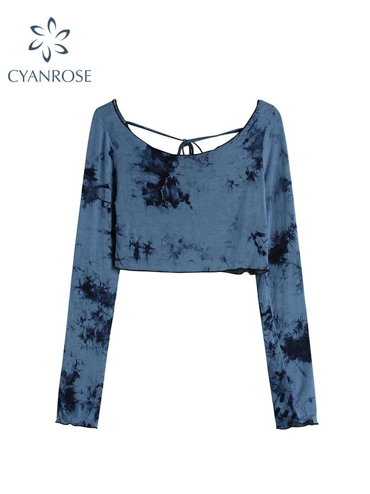 

Женская облегающая футболка с длинным рукавом, голубая футболка с поясом, обтягивающая футболка-футляр для вечевечерние НКИ или клуба, улич...