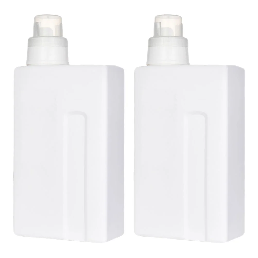 

2 Pcs Laundry Detergent Bottle Travel Powder Container Lotion Sub Body Wash Soap Bottles Liquid Large Capacity Empty Reusable