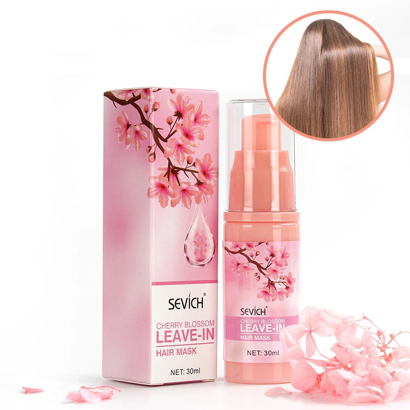 

30ml Smoothes Cherry Blossom Leave-in Hair Mask Amino acid Hair Care Mask Help Repair Damaged Hair Nourishing Hair Mask