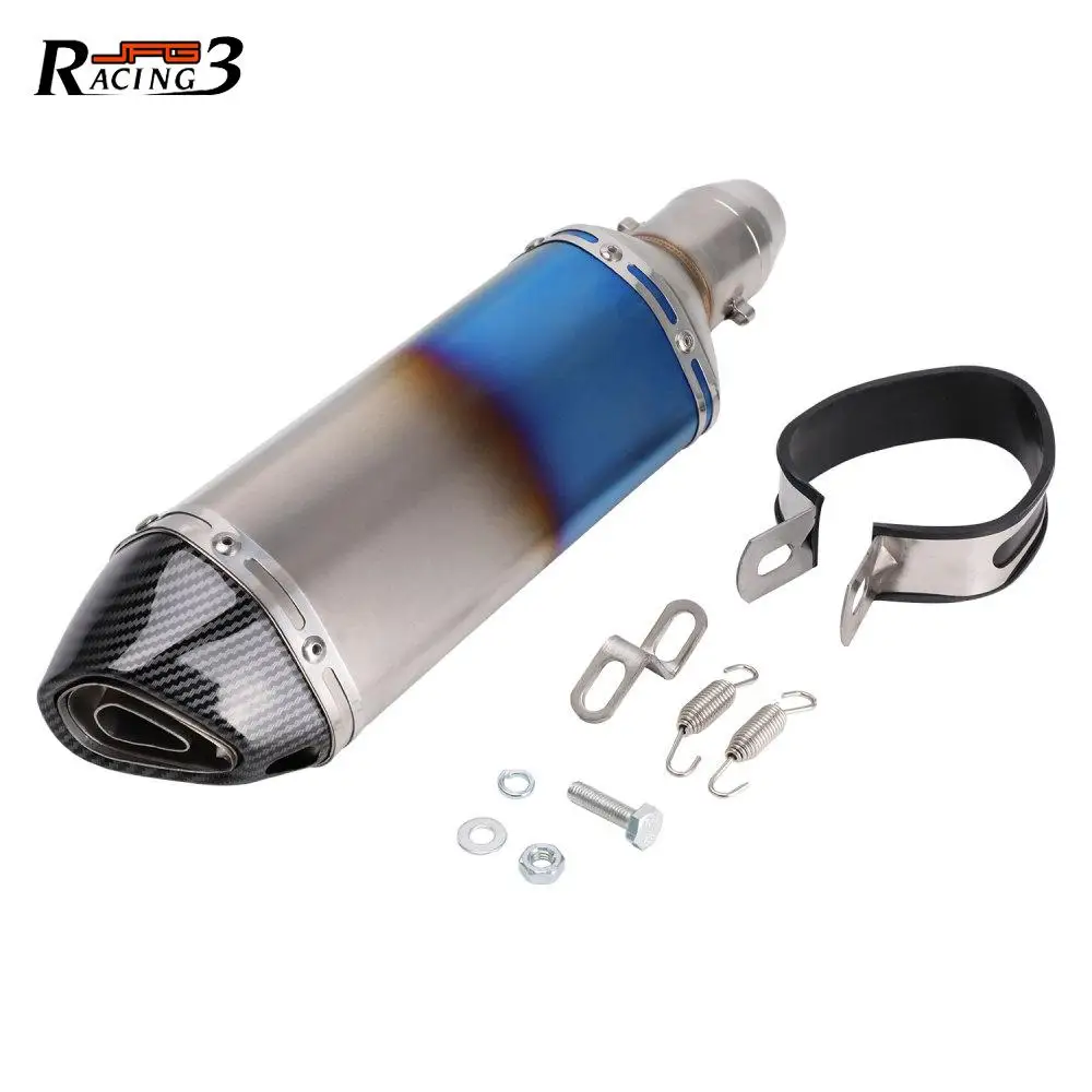 

Universal Motorcycle Parts Exhaust Pipe Tail Pipe Lightweight Durable 6061 Aluminum Stainless Steel For 33MM 55MM Interface