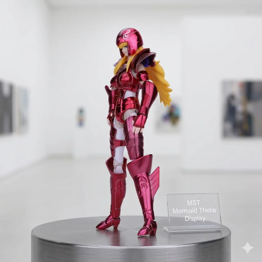 Фото В наличии: Коллекционная фигурка Saint Seiya MST Mermaid Thetis Poseidon Chapter Myth Cloth EX, металлическая, литая под давлением, в доспехах, игрушка-фигурка №4