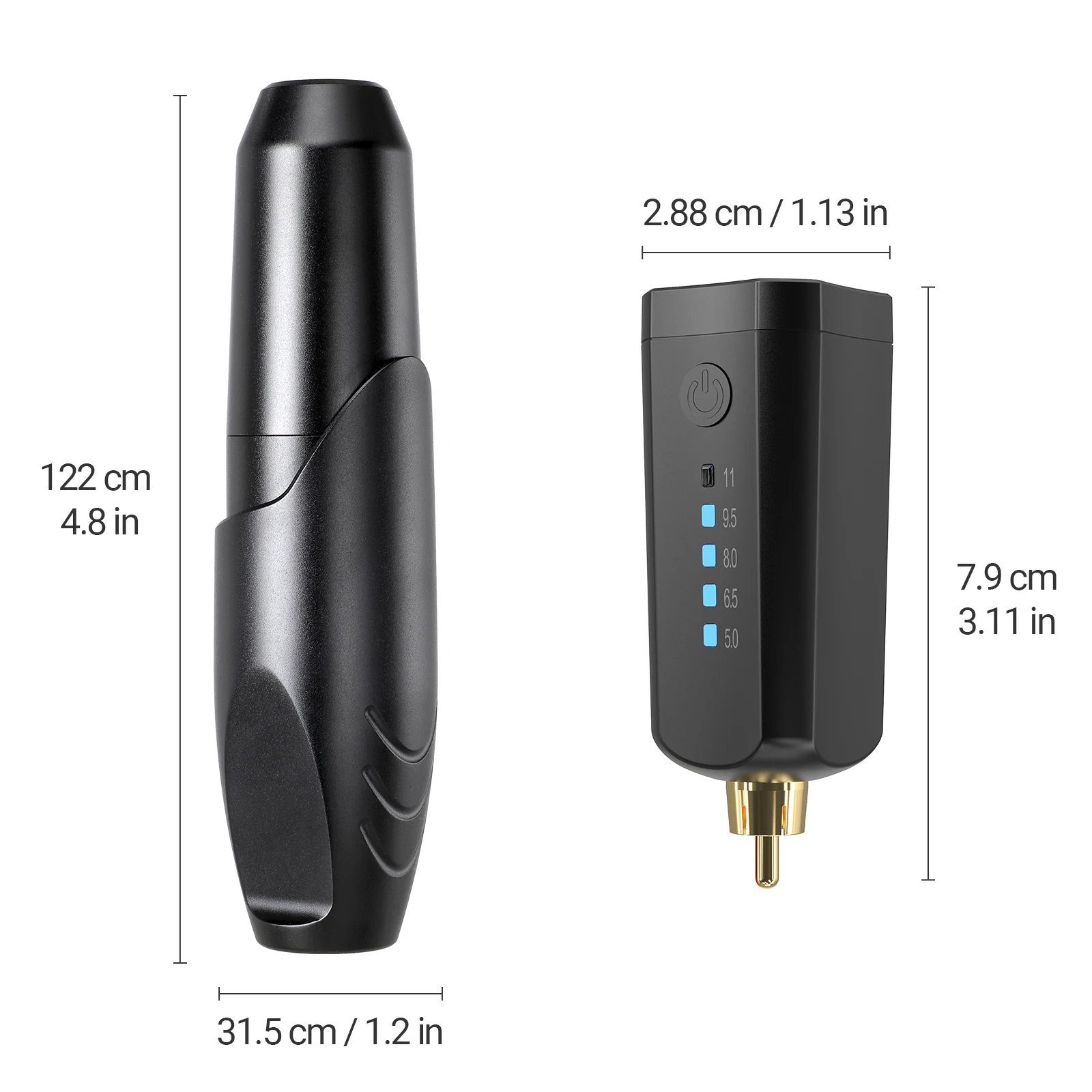 Тату-машинка для перманентного макияжа с картриджами и блоком питания