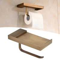 tissue rack toilet paper holder phone shelf copper antique toilet paper shelf gold toilet paper holder with shelf for most