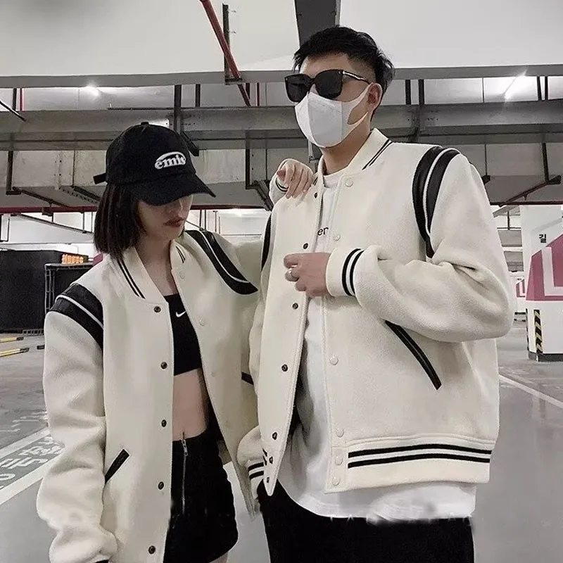 Осень-зима свободная утолщенная летная куртка бейсбольное пальто в стиле ретро