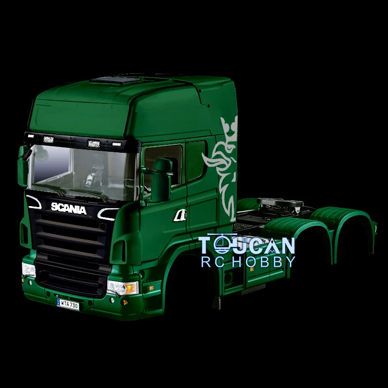

Hercules Радиоуправляемый автомобиль для Scania 3Axle 1/14 Highline DIY окрашенная кабина трактор грузовик модель корпус оболочки