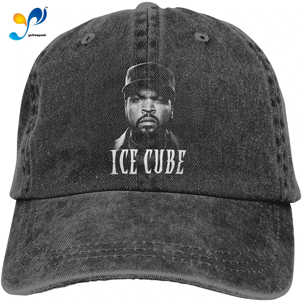 

Ice Cube Big Face Adjustable Unisex Hat Baseball Caps Black