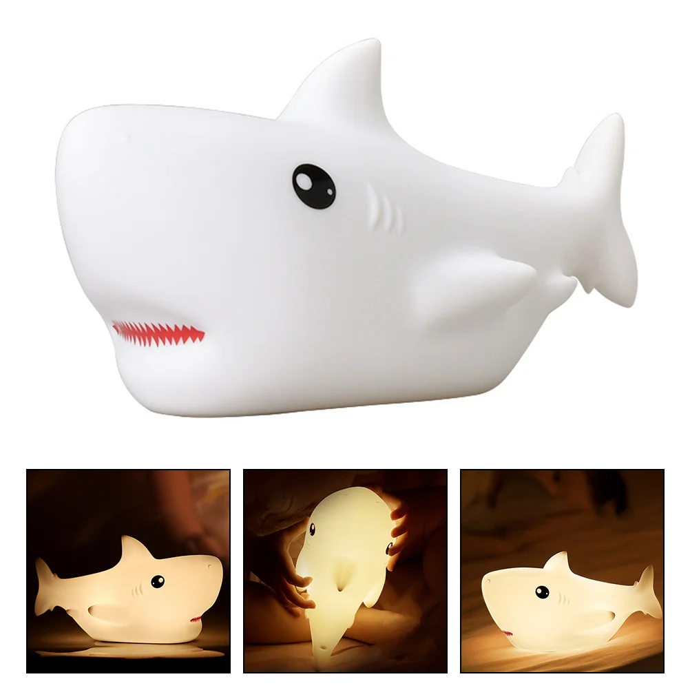 

Night Light Shark Shape Touch Control Pat Night Light Kids Bedside Night Light