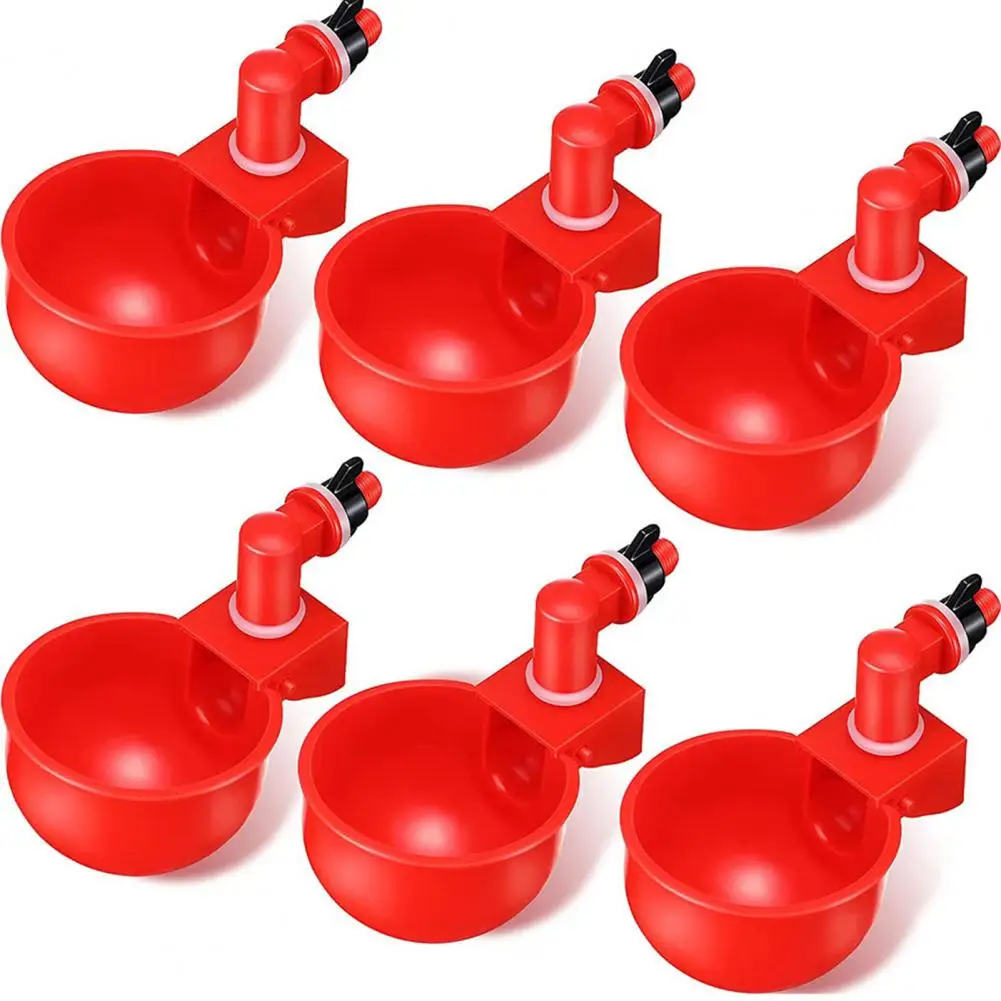 

Chicken Food Dispenser Portable Chicken Waterer Lightweight Sturdy Anti-cracking Chicken Food Dispenser Bright-colored