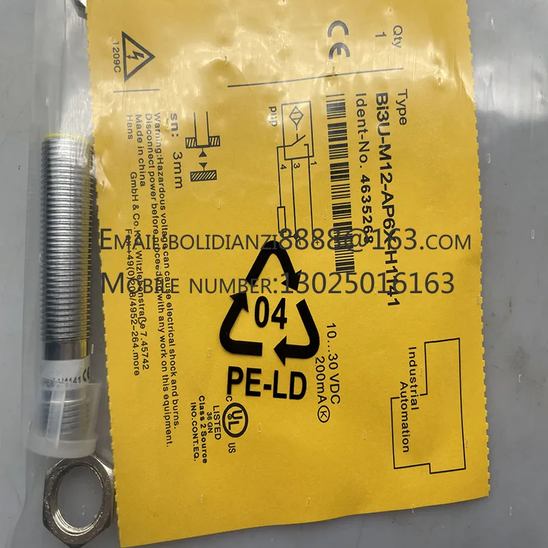 Точечный датчик BI3U-M12-AP6X-H1141-H1141 Бесконтактный переключатель