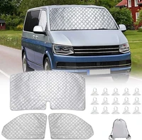 auto internal thermal blind window cover set for vw t5 t6 3pcs sunshade windscreen windshield visor cover protection set