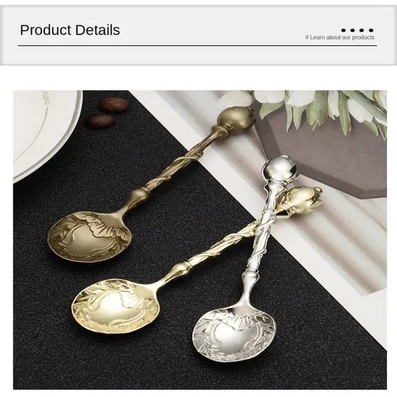 1 ~ 10 шт. чайная ложка винтажные кофейные ложки в восточном стиле ретро резные для