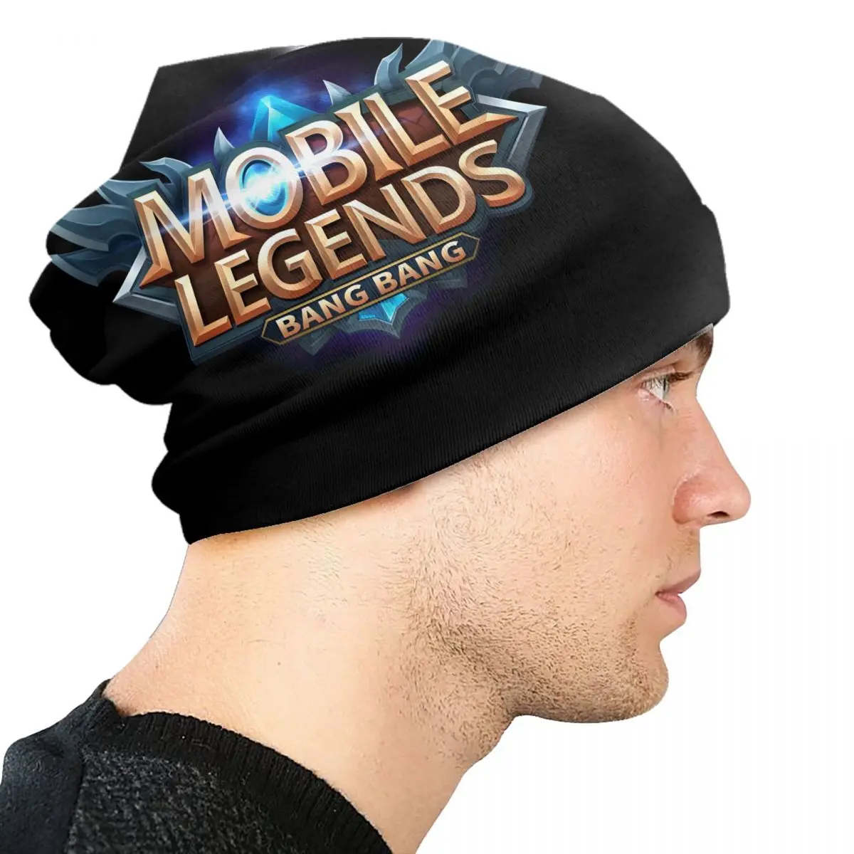 Фото MLBB Game Bonnet Шапка Вязаные шапки Мужчины Женщины Мода Унисекс Взрослые мобильные легенды Bang Bang MOBA Теплые шапочки Skullies Шапки №4