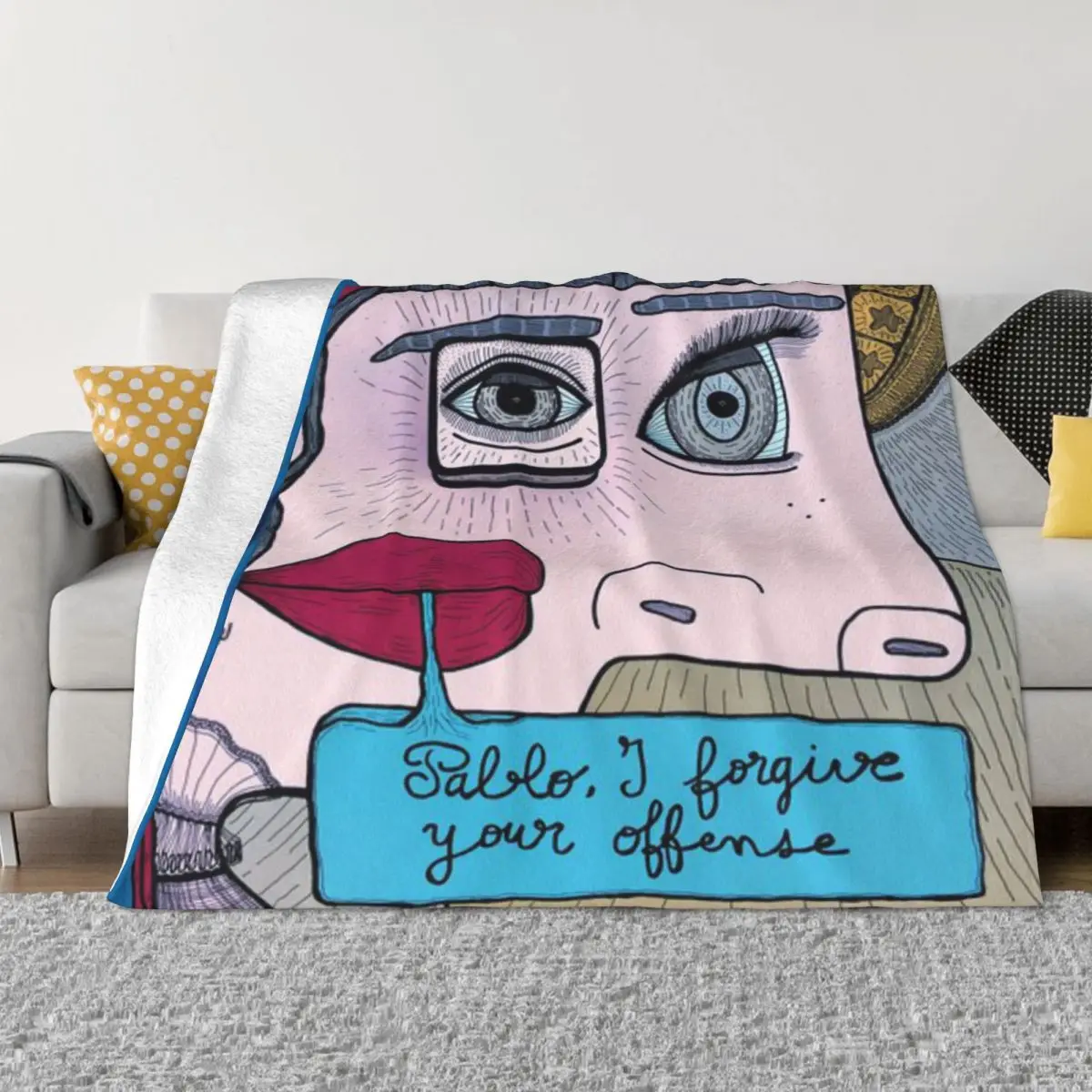 Pablo I Forgive Your Offens — ультрамягкое одеяло из микрофлиса