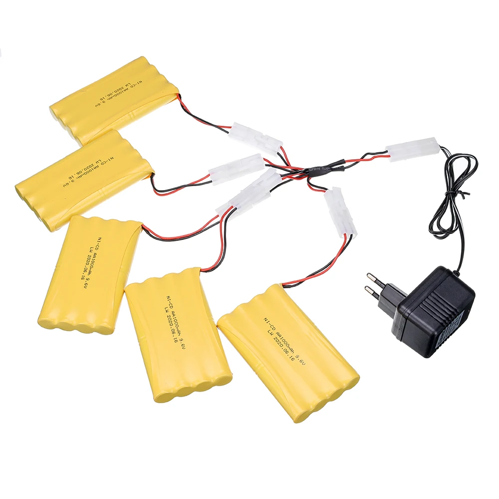 Никель-кадмиевая батарея 9 6 в 1000 мАч + зарядное устройство для радиоуправляемых