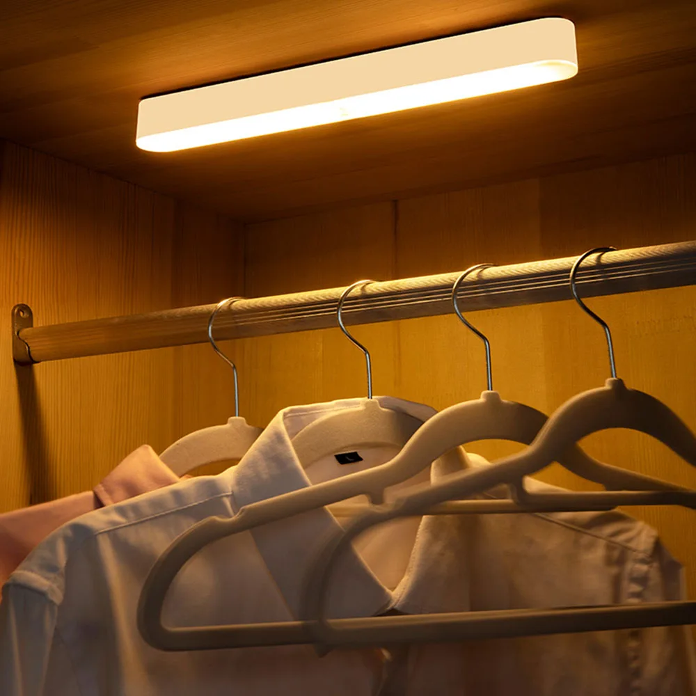 

PIR датчик движения светодиодный ночник USB перезаряжаемые ночные лампы 10 20 30 см для кухни ЛЕСТНИЦЫ шкаф освещение для спальни