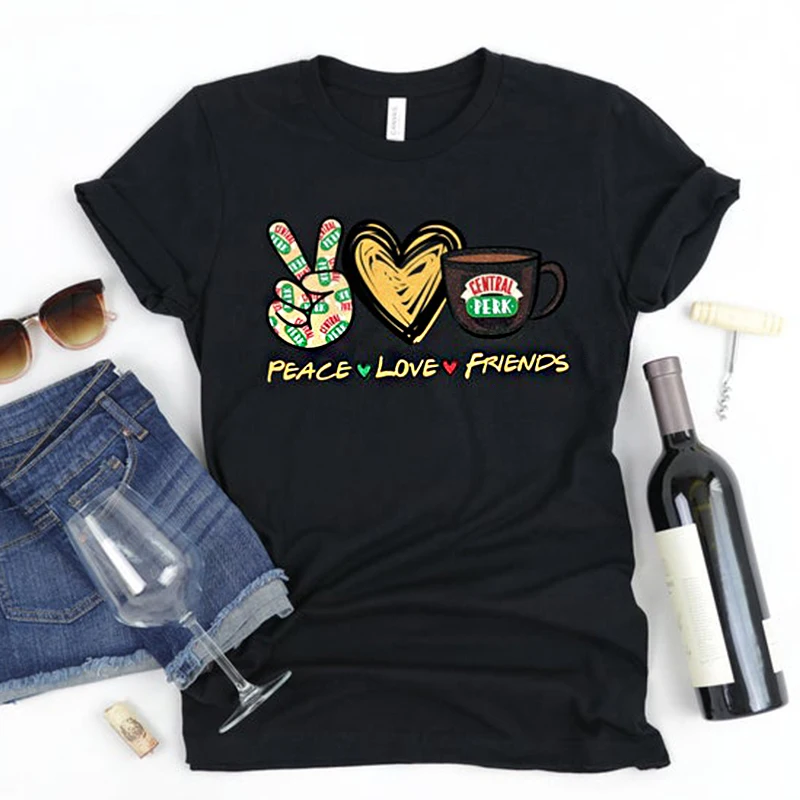 

friends TV show Printed casual short-sleeved T-shirt