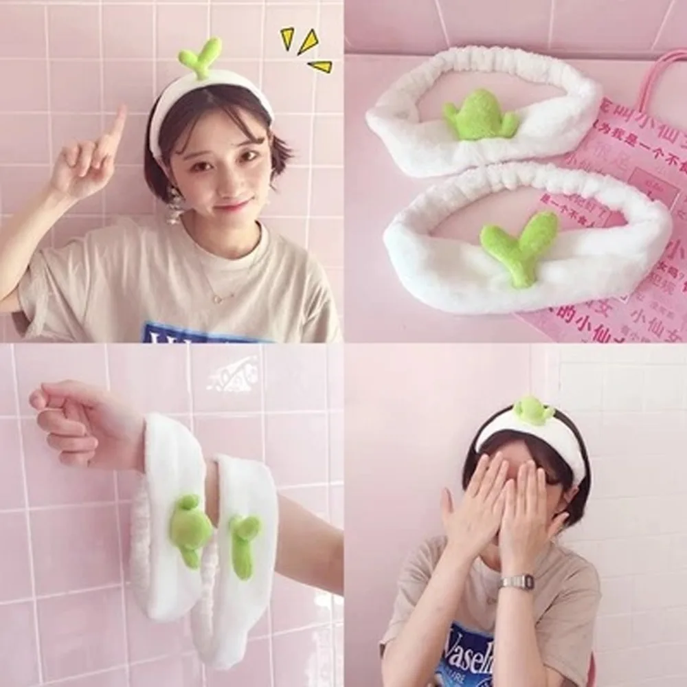 

Cactus Hairbands Headbands Bean Cute Sprout Party Gift Headdress Hair Head Band Headwear Ornament Trinket Hair Makeup Tools