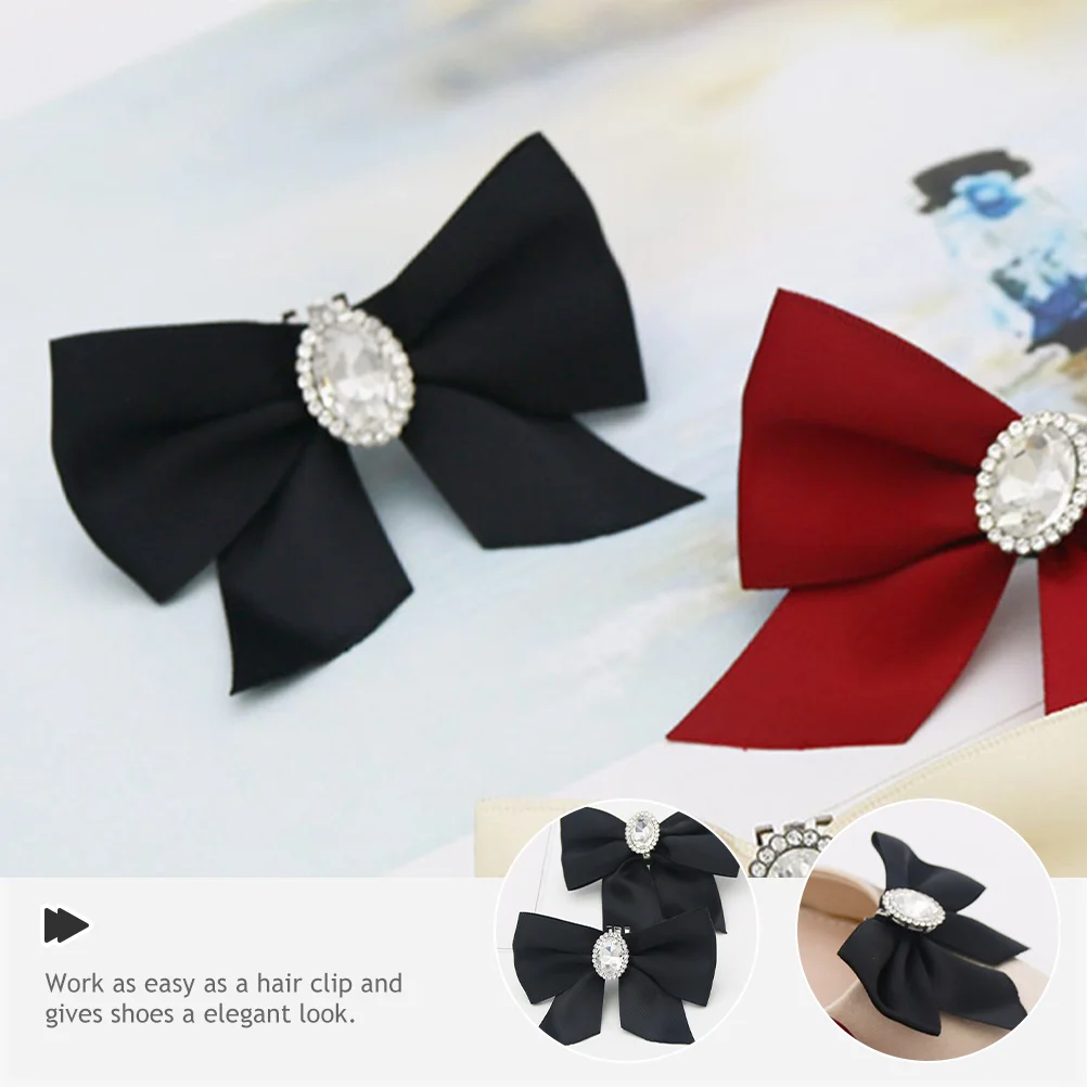 2 шт. зажим для обуви с бантом декор подвески сделай сам зажимы узлом аксессуары