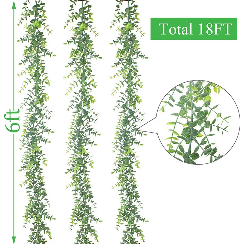 

Искусственный эвкалиптовый венок из шелка