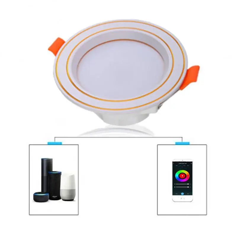 

Work With Alexa Google Home Rgbcw Smart Downlight For Indoor Lighting Led Spot Lights Tuya Zigbee Downlights Voice Control 10w