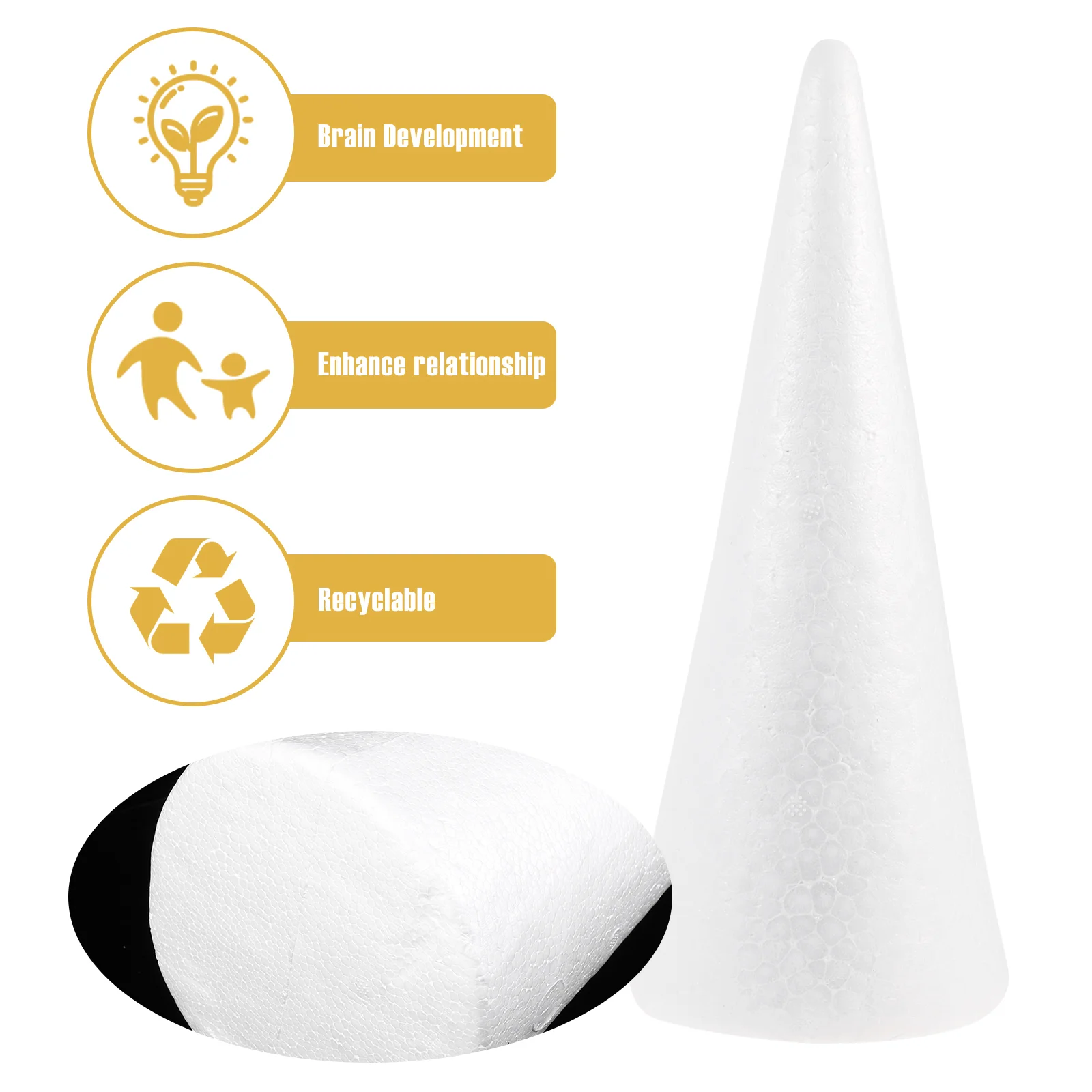 2 шт. полистирольные конусы детские пенопластовые гирлянды сделай сам