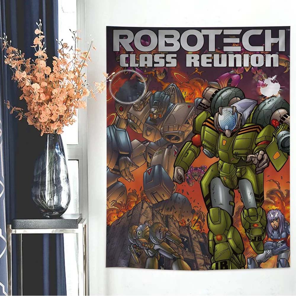 Аниме Robotech гобелен художественная печать искусство научная фантастика комната