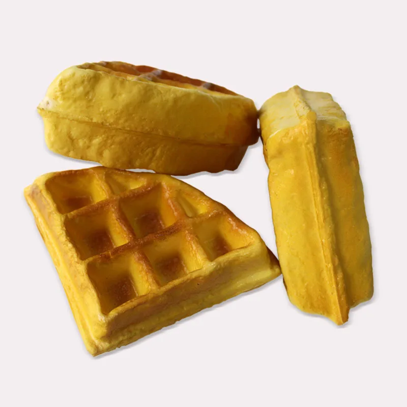 

Искусственный милый Вафля, печенье из искусственной кожи с плоской задней стороной кабошон 1/4 вафельная миниатюрная еда художественное укр...