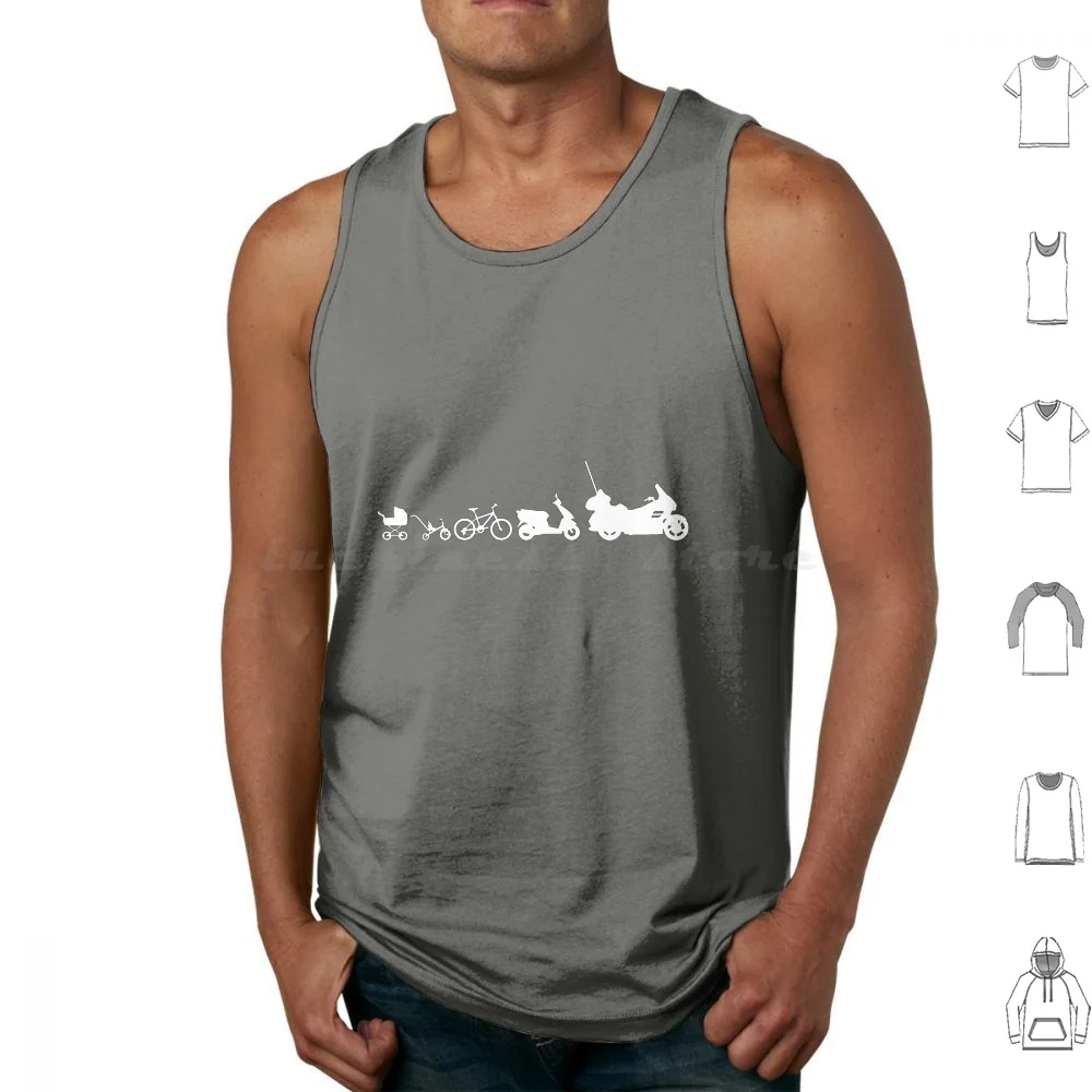 

Motorcycle Evolution Goldwing Tank Tops Vest Sleeveless Evolution Motorcycle Bikers Bike Tricycle Bicycle Scooter Goldwing Usa