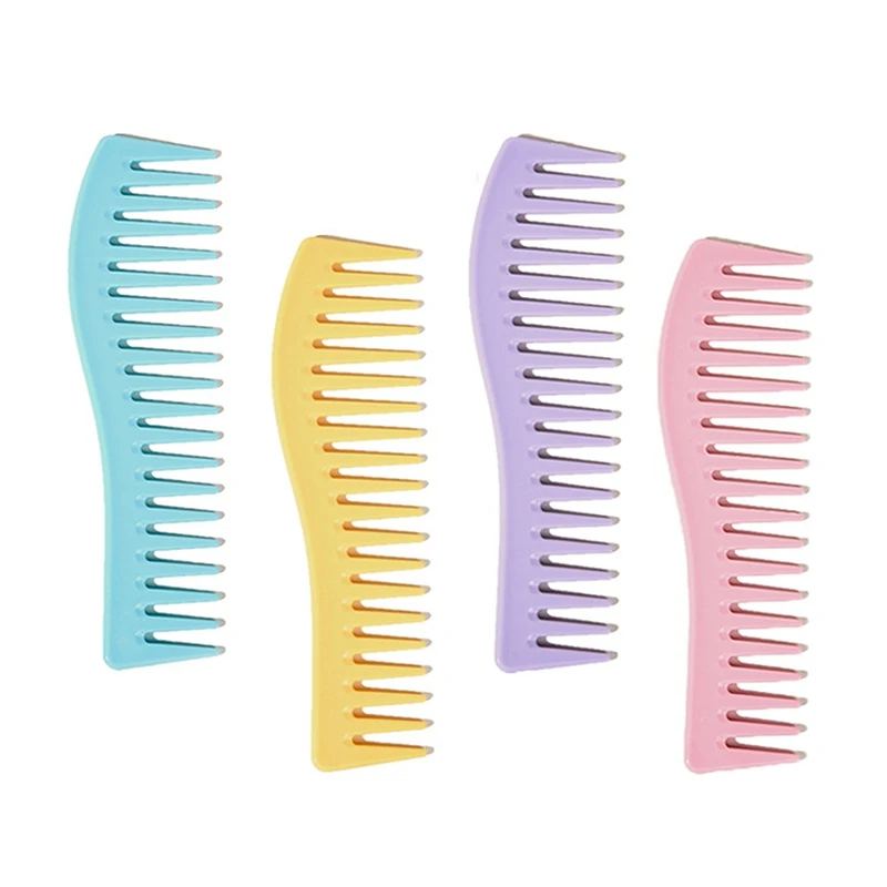 

Wide Tooth Hair Comb Curly Hair Comb Detangling Hair Brush Anti-static Barber Hairdressing Dyeing Comb Salon Hair Styling Tools