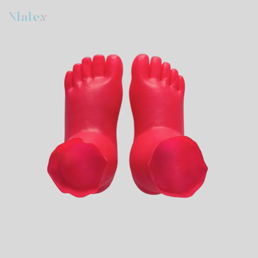 Natural Latex Short Five-Finger Socks - 0.6mm Thickness for Enhanced Comfort and Style