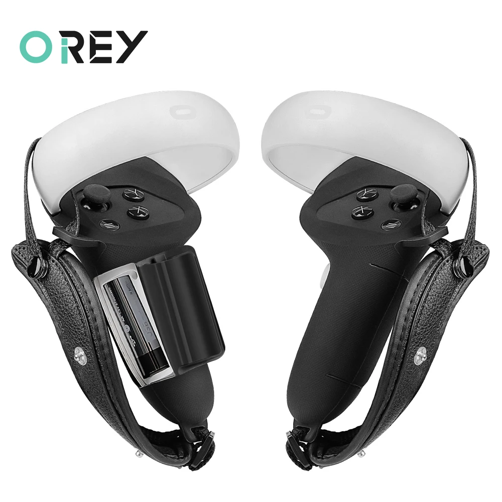 

Touch Controller Grip Cover For Oculus Quest 2 With Battery Opening Adjustable Anti-Throw Strap For Meta Quest2 Accessories