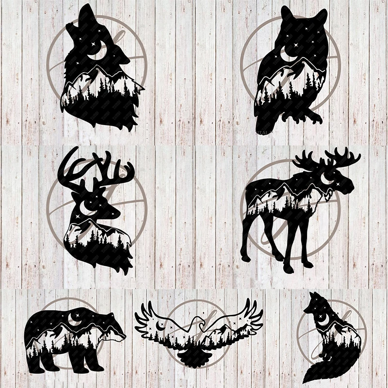 

Christmas Tree Deer Arctic Panda Eagle Metal Cutting Dies Stencils for DIY Scrapbooking Album Stamp Make Paper Card Embossing